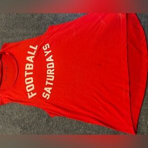 Red Football Saturdays Tank Top, size M/L
